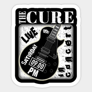 The cure guitar Sticker